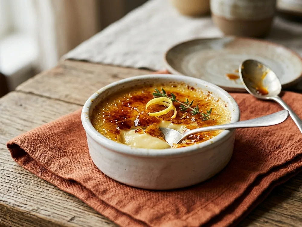Crème brûlée au citron